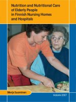 Tài liệu Nutrition and Nutritional Care of Elderly People in Finnish Nursing Homes and Hospitals pptx