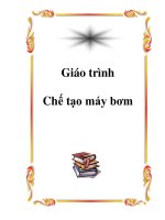 Tài liệu Giáo trình: Chế tạo máy bơm ppt
