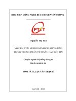 Nghiên cứu đối sánh chuỗi và ứng dụng trong phân tích sâu gói tin