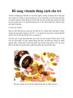 Tài liệu Bổ sung vitamin đúng cách cho trẻ docx
