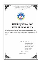 Đánh giá hiệu quả tăng trưởng kinh tế Việt Nam giai đoạn 2001-1010.Để nâng cao hiệu quả tăng trưởng, cần quan tâm giải quyết các vấn đề gì