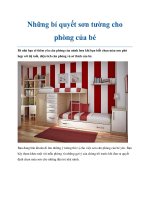 Tài liệu Những bí quyết sơn tường cho phòng của bé docx