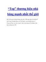 Tài liệu “Top” thương hiệu nhà băng mạnh nhất thế giới pptx