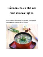 Tài liệu Đổi món cho cả nhà với canh dưa leo thịt bò pptx
