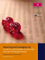Reporting and managing risk