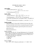 Tài liệu Đề Thi Thử Lớp 10 Toán Học 2013 - Phần 2 - Đề 9 docx