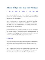 Tài liệu 8 lý do để bạn mua máy tính Windows doc