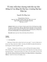 Tổ chức triển khai chương trình đào tạo liên thông từ cao đẳng lên đại học ở trường đại học điện lực