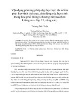 Vận dụng phương pháp dạy học hợp tác nhằm phát huy tính tích cực, chủ động của học sinh trung học phổ thông (chương hiđrocacbon không no   lớp 11, nâng cao)