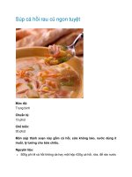 Tài liệu Súp cá hồi rau củ ngon tuyệt pdf