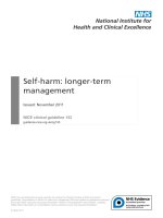 Tài liệu Self-harm: longer-term management docx