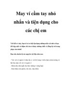 Tài liệu May ví cầm tay nhỏ nhắn và tiện dụng cho các chị em docx