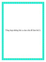 Tài liệu Những bài ca dao chủ đề làm bé chọn lọc potx