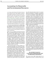 Tài liệu ACCOUNTING FOR RENEWABLE AND ENVIRONMENTAL RESOURCES docx