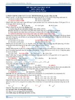 Tài liệu ĐÁP ÁN ĐỀ THI THỬ ĐẠI HỌC SỐ 03 MÔN: HÓA HỌC docx