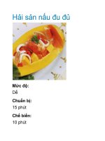 Tài liệu Hải sản nấu đu đủ docx