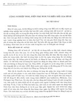 Tài liệu Báo cáo khoa học : Công nghiệp hóa , hiện đại hóa và biến đổi gia đình pptx