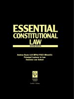 Tài liệu ESSENTIAL CONSTITUTIONAL LAW second edition ppt