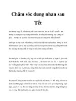 Tài liệu Chăm sóc dung nhan sau Tết doc
