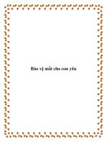 Tài liệu Bảo vệ mắt cho con yêu doc