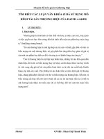 TÌM HIỂU các LUẬN văn KHÓA 42 đã sử DỤNG mô HÌNH tài sản THƯƠNG HIỆU của DAVID AAKER