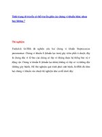 Tài liệu Tính trạng di truyền có thể truyền giữa các chủng vi khuẩn khác nhau hay không ? ppt