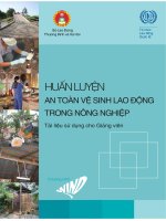 Tài liệu HUẤN LUYỆN AN TOÀN VỆ SINH LAO ĐỘNG TRONG NÔNG NGHIỆP pptx