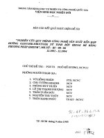 nghiên cứu quy trình công nghệ sản xuất hỗn hợp đường glucose-fructose từ tinh bột khoai mì bằng phương pháp enzym