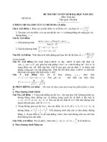 Tài liệu ĐỀ THI THỬ TUYỂN SINH ĐẠI HỌC NĂM 2013 Môn: Toán học ĐỀ SỐ 02 ppt