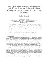 Biện pháp quản lý hoạt động giáo dục nghề phổ thông ở trung tâm giáo dục kỹ thuật tổng hợp số 5 hà nội gắn với kinh tế   xã hội địa phương