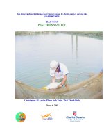 Tạo giống cá chép chất lượng cao (Cyprinus carpio L.) cho hộ nuôi cá quy mô nhỏ.