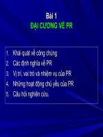 Tài liệu Đại cương về PR docx