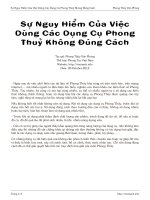 Tài liệu Sự Nguy Hiểm Của Việc Dùng Các Dụng Cụ Phong Thuỷ Không Đúng Cách docx