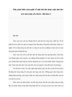 Tài liệu Hãy phát biểu cảm nghĩ về một bài thơ hoặc một nhà thơ mà anh (chị) yêu thích - Bài làm 2 potx