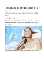 Tài liệu 10 nguy hại từ tia bức xạ điện thoại pot