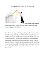 Tài liệu Doanh nghiệp nên làm gì để tái thúc đẩy tăng trưởng? docx