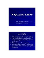 Tài liệu X quang khớp ppt