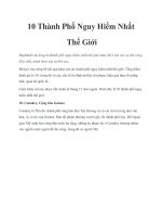 Tài liệu 10 Thành Phố Nguy Hiểm Nhất Thế Giới pdf