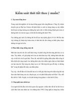 Tài liệu Kiểm soát thời tiết theo ý muốn? pptx