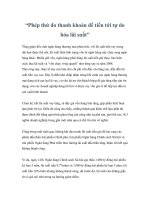 Tài liệu “Phép thử đo thanh khoản để tiến tới tự do hóa lãi suất” docx