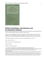 Tài liệu British Committees, Commissions, and Councils of Trade and Plantations, 1622-1675 docx