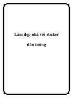 Tài liệu Làm đẹp nhà với sticker dán tường pdf