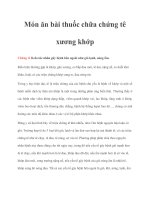 Tài liệu Món ăn bài thuốc chữa chứng tê xương khớp pdf