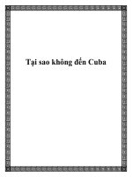 Tài liệu Tại sao không đến Cuba pdf