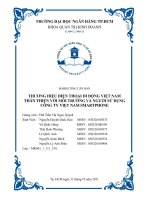 Tiểu luận THƯƠNG HIỆU ĐIỆN THOẠI DI ĐỘNG VIỆT NAM THÂN THIỆN VỚI MÔI TRƯỜNG VÀ NGƯỜI SỬ DỤNG CÔNG TY VIỆT NAM SMARTPHONE
