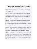 Tài liệu Ngôn ngữ hình thể của tình yêu docx