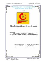 Báo cáo tổ chức công tác kế toán