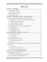 tính toán thiết kế hệ thống xử lý nước thải sinh hoạt đoạn lưu vực giữa quận 2 và quận thủ đức