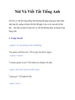 Tài liệu Nói Và Viết Tắt Tiếng Anh doc