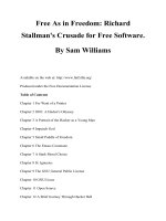 Tài liệu Free As in Freedom: Richard Stallman''''s Crusade for Free Software pdf